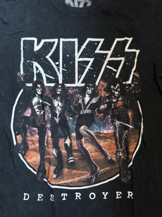 MISSGUIDED KISS BAND T-SHIRT - Picture 3 of 4